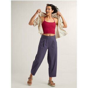 Title Nine Women's Round Trip Wide Leg Pants Navy Size XL Athleasure Travel